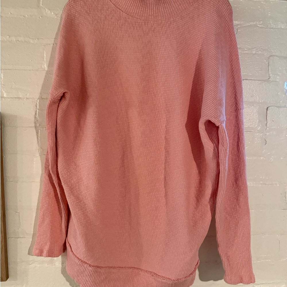 We The Free Soft Pink Turtleneck Sweater Shirt